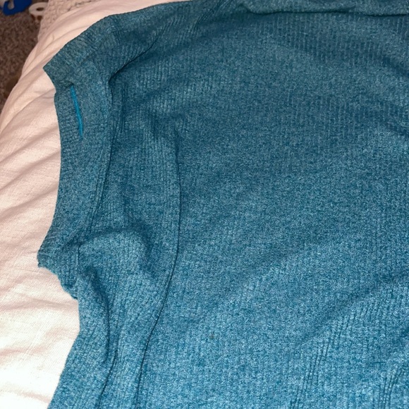 Free People // We The Free Madeline Ribbed Blue Top NWOT🌛 - Picture 6 of 10